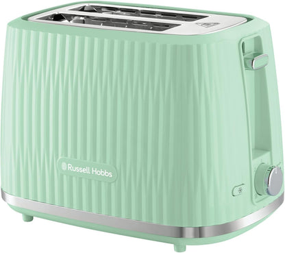 Russell Hobbs Eden Kettle & 2 Slice Toaster Green Kitchen Set (Pistachio Green)