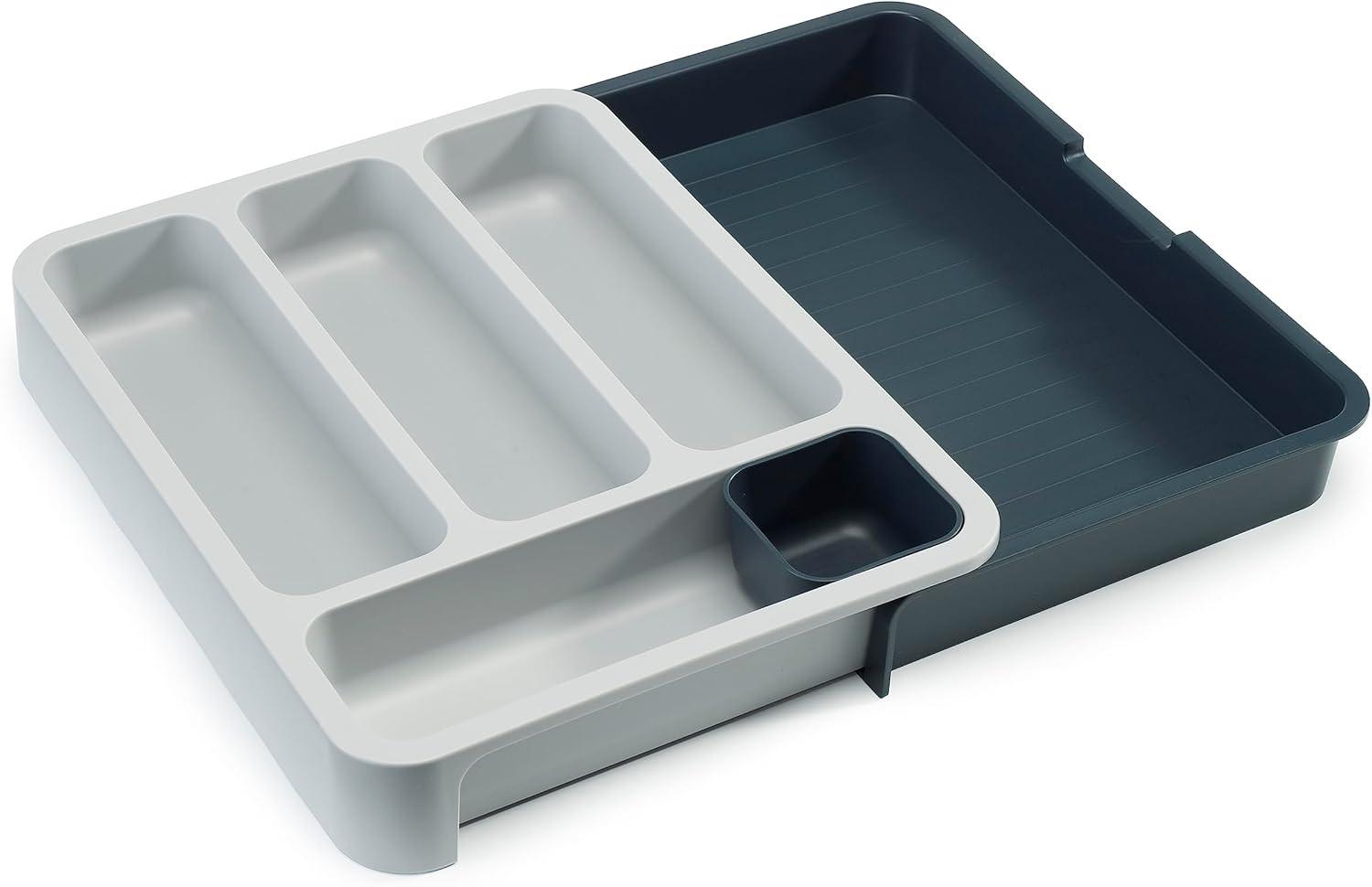 Joseph Joseph DrawerStore Expandable Grey Cutlery Tray Drawer Organiser 85042 - Vibe Home