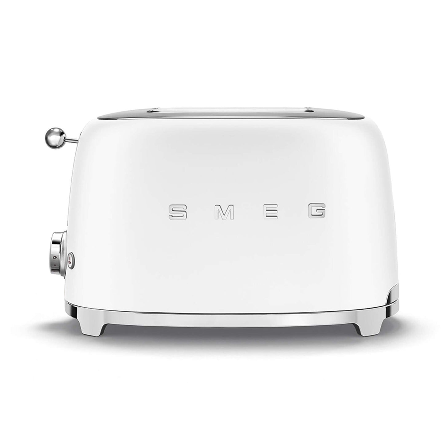 SMEG Matte White 2 Slice Toaster Extra Wide Slots TSF01WHMUK