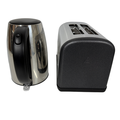 Tower Infinity Kettle & 2 Slice Toaster Kitchen Set (Black Sparkle)