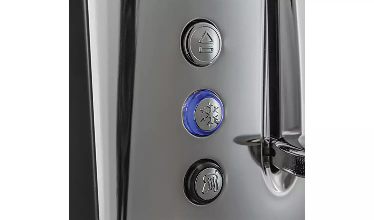 Russell Hobbs Luna Jug Kettle & 2 Slice Toaster Kitchen Set (Grey) - Vibe Home