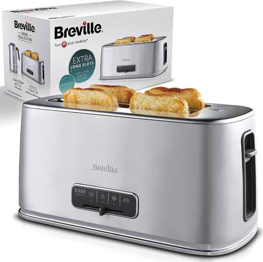 Breville Edge 4 Slice Toaster VTR023 (Brushed Stainless Steel)