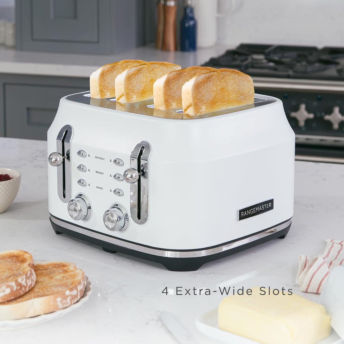 Rangemaster Rangemaster Classic 4 Slice Toaster RMCL4S304WH (Matt White)