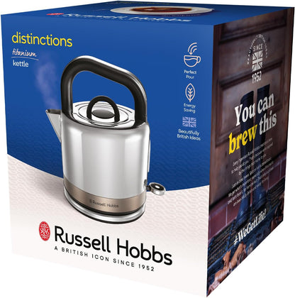 Russell Hobbs Distinctions Stainless Steel 1.5L Kettle 26422 (Titanium)