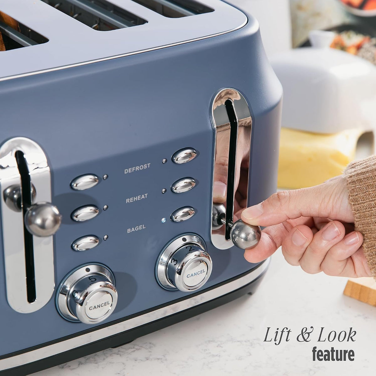 Rangemaster Rangemaster Classic 4 Slice Toaster RMCL4S304SB (Matt Stone Blue)