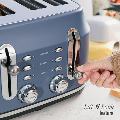 Rangemaster Rangemaster Classic 4 Slice Toaster RMCL4S304SB (Matt Stone Blue)