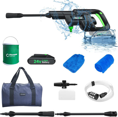 Cordless Power Washer 24V Portable Pressure Cleaner Kit 2.6Ah (Battery)