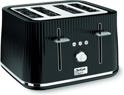 Tefal Loft 4 Slice Toaster TT760840 (Black)