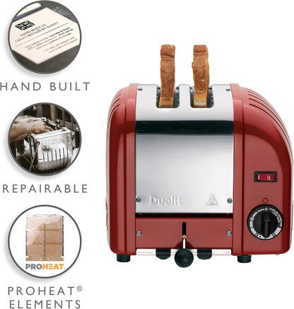 Dualit Dualit Classic Vario AWS 2 Slice Toaster 20442 (Red Trim)