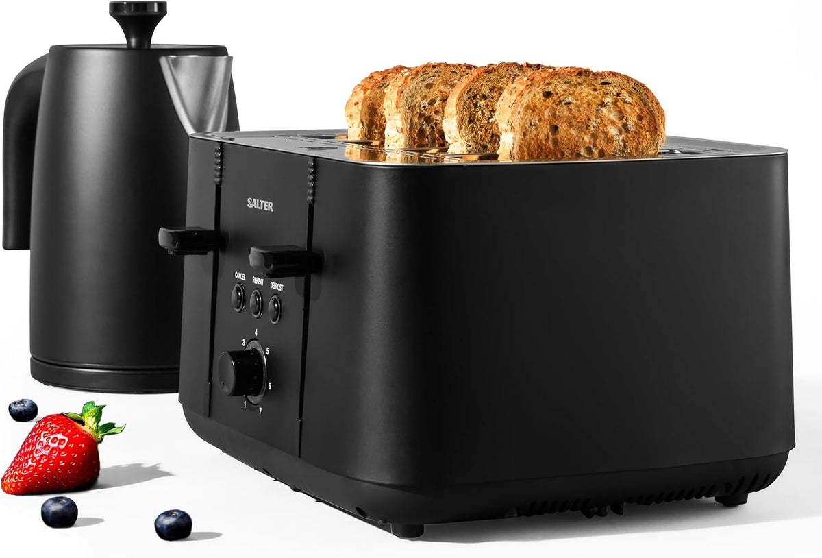 Salter Kuro 4 Slice Toaster EK5565MBLKF (Matte Black)