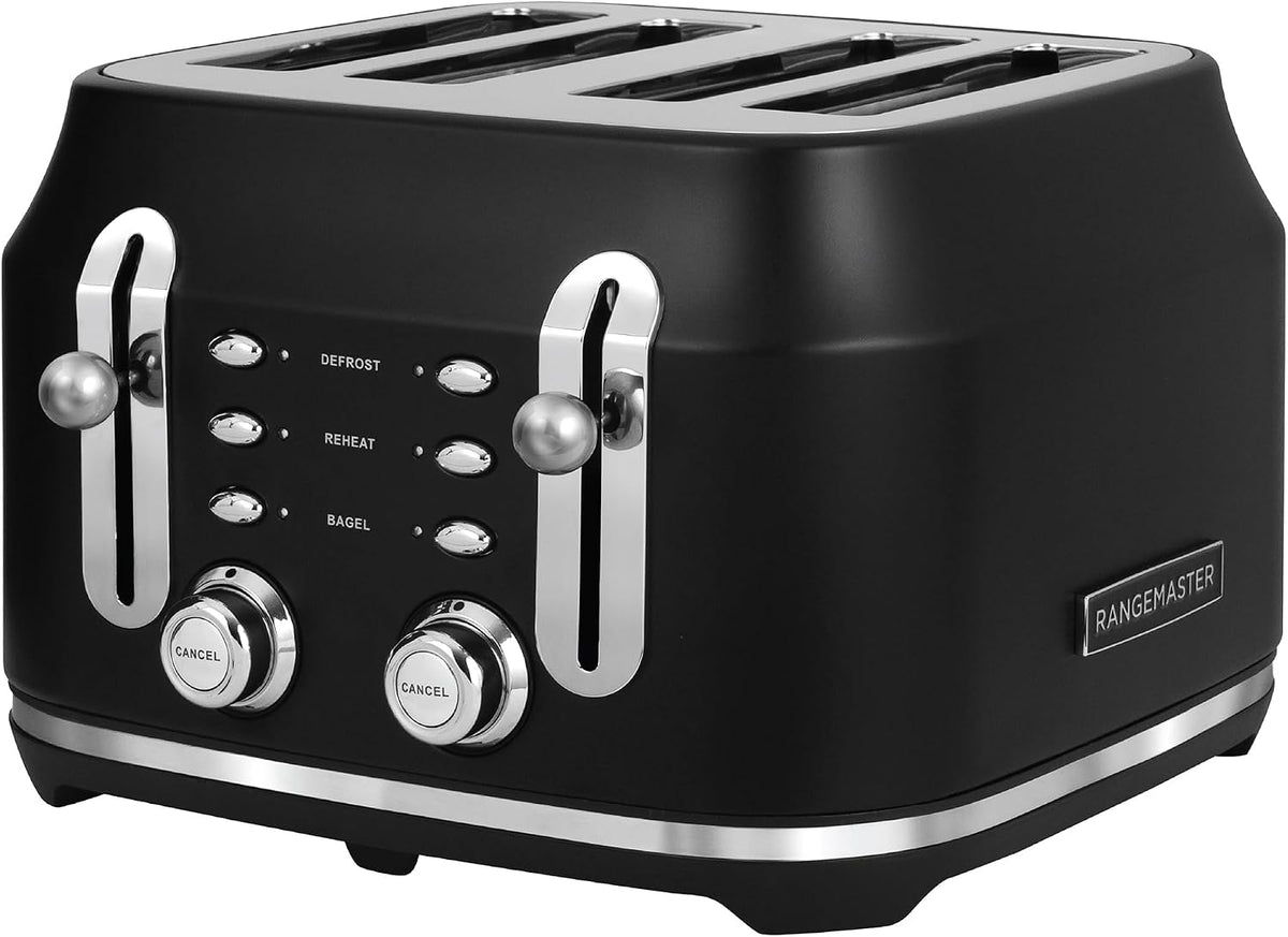 Rangemaster Classic 4 Slice Toaster RMCL4S304BK (Matt Black)