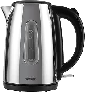 Tower Infinity Kettle & 2 Slice Toaster Kitchen Set (Black Sparkle)