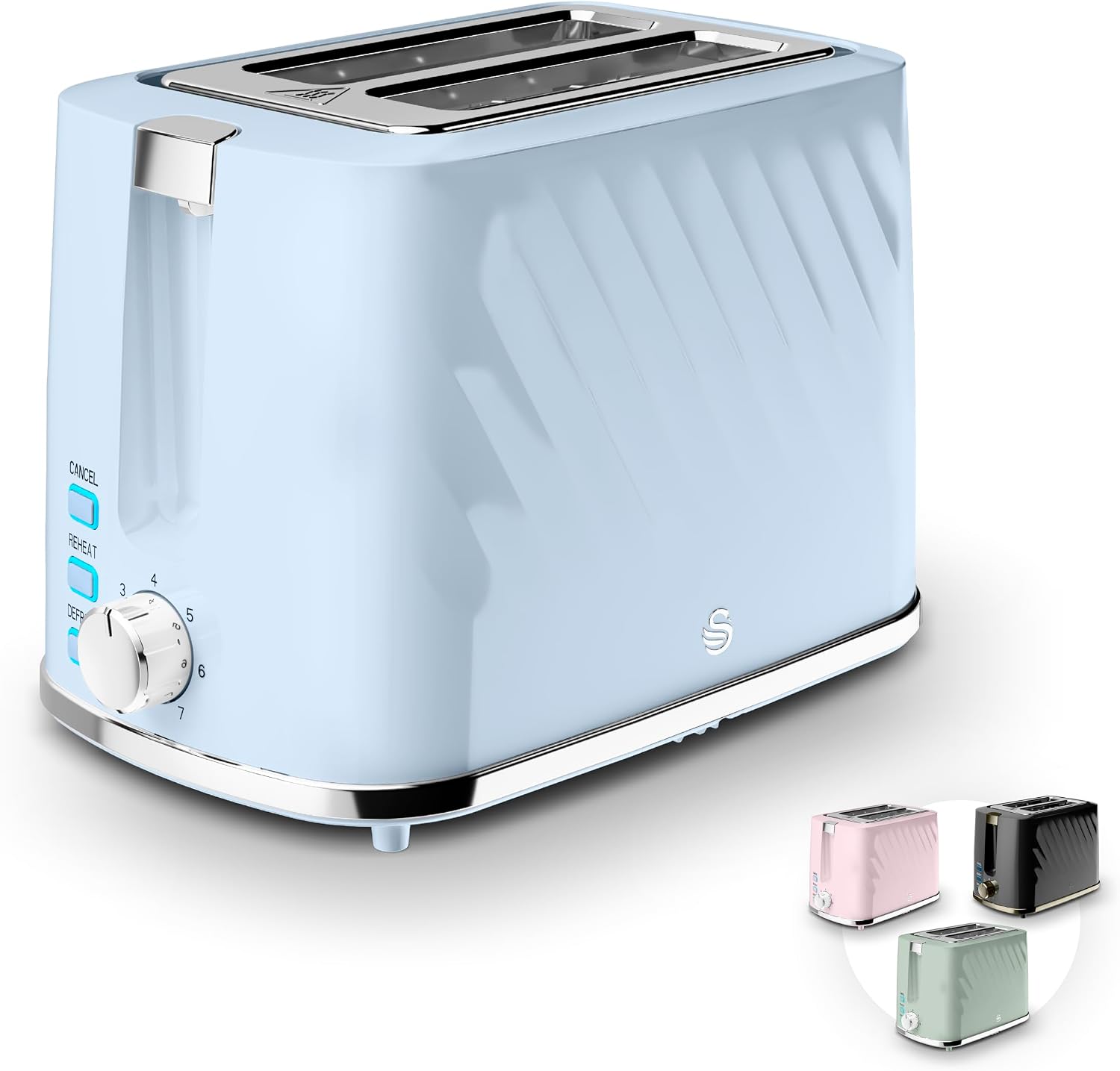 Swan Windsor 2 Slice Toaster ST14071BLU (Blue)