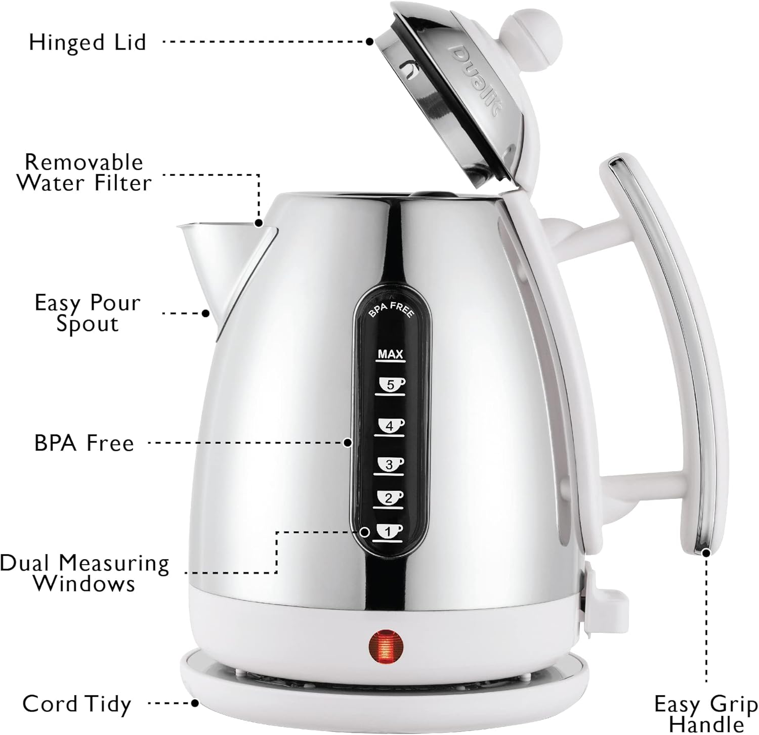 Dualit Lite Jug Kettle 72016 (White)