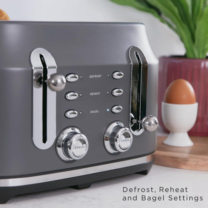 Rangemaster Classic 4 Slice Toaster RMCL4S304GY (Matt Grey)