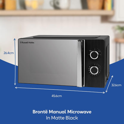 Russell Hobbs Bronte 20L 800W Manual Microwave RHMM833B (Black)