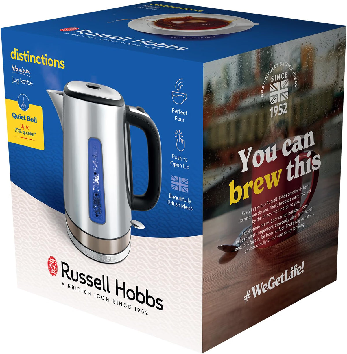 Russell Hobbs Distinctions Jug Kettle 24284 (Titanium)