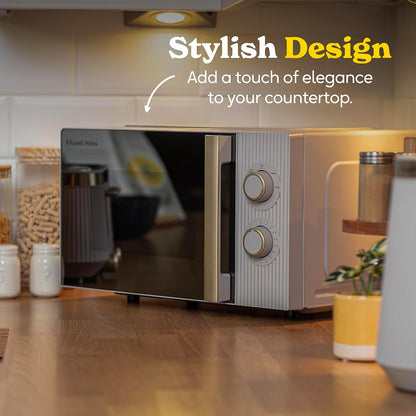Russell Hobbs Bronte 20L 800W Manual Microwave RHMM833ST (Stone)