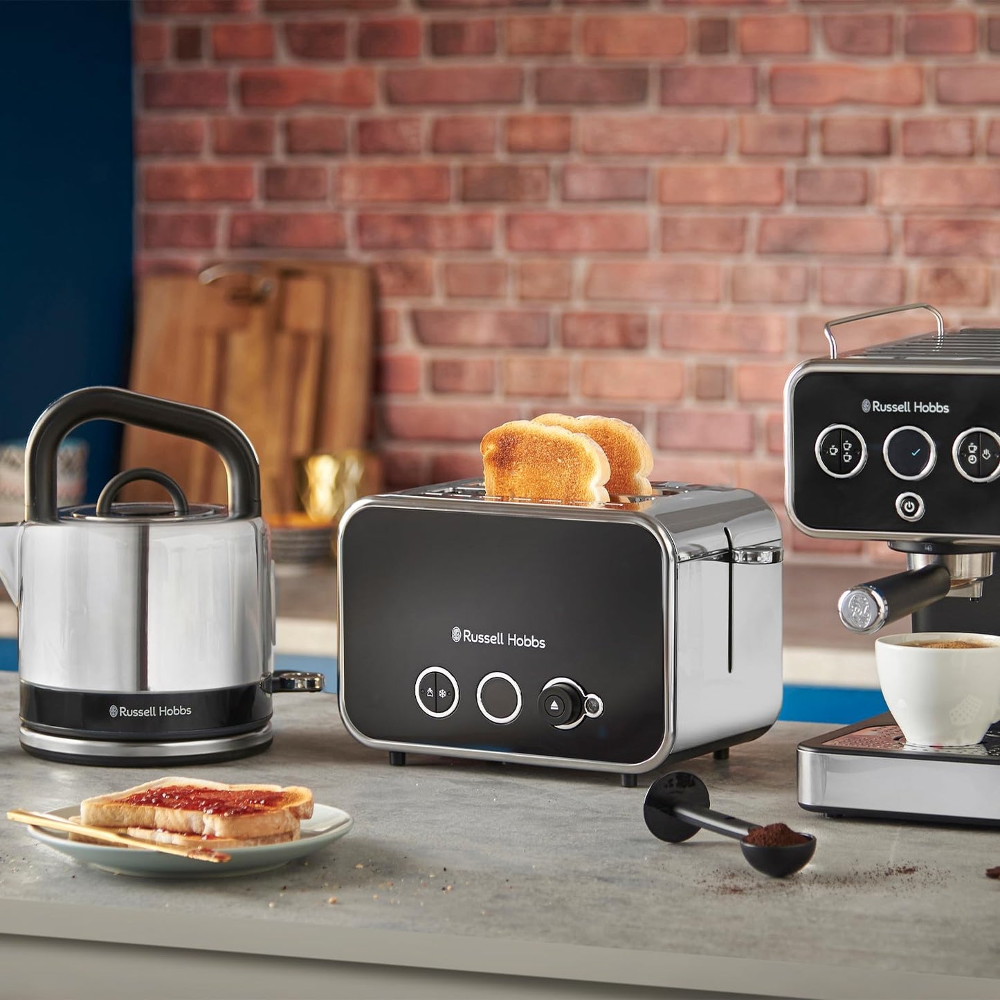 Russell Hobbs Distinctions 2 Slice Toaster Extra Long Slots 26430 (Black)