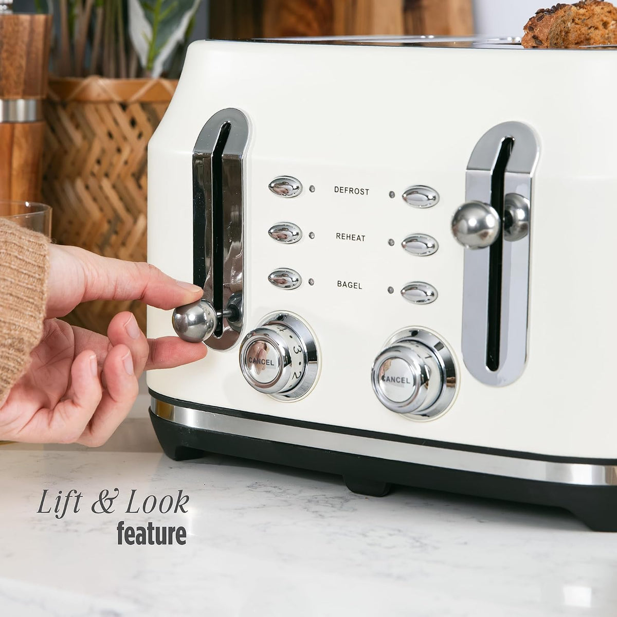 Rangemaster Classic 4 Slice Toaster RMCL4S304CM (Matt Pale Cream)