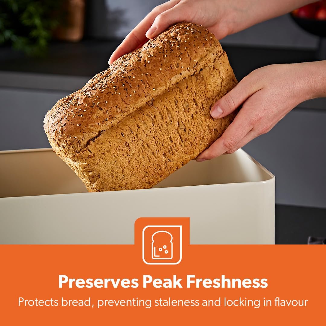 GEEPAS Retrovive 13L Bread Bin GCS63081UK-CR (Cream)