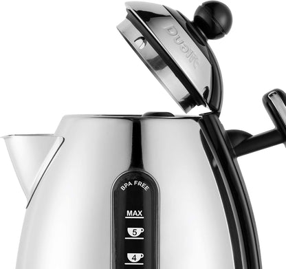 Dualit Lite Kettle Polished Gloss Finish 72010 (Black Trim)