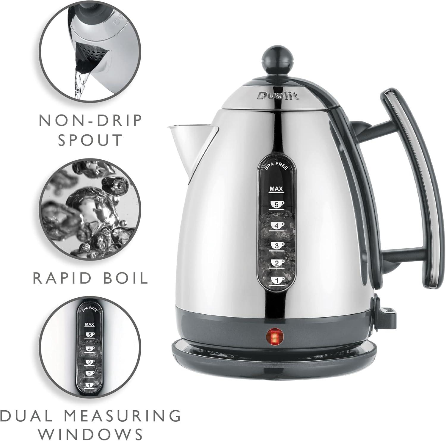 Dualit Lite Grey Kettle 72006 - Vibe Home