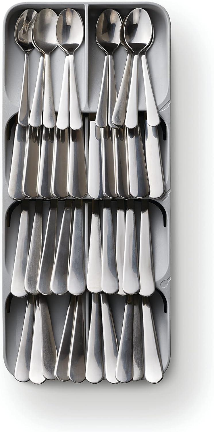 Joseph Joseph Grey DrawerStore Large Compact Cutlery Organiser 85152 - Vibe Home