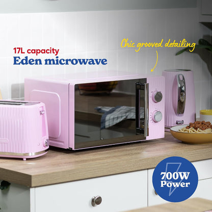 Russell Hobbs Eden 17L 700W Manual Microwave RHMM725RP (Raspberry Pink)