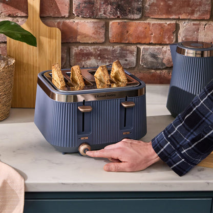 Russell Hobbs Brontë 4 Slice Toaster 1960W 26772 (Soft Navy)