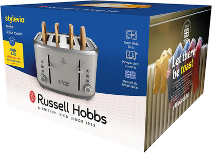 Russell Hobbs Stylevia 4 Wide Slot Toaster 26293 (Mocha)