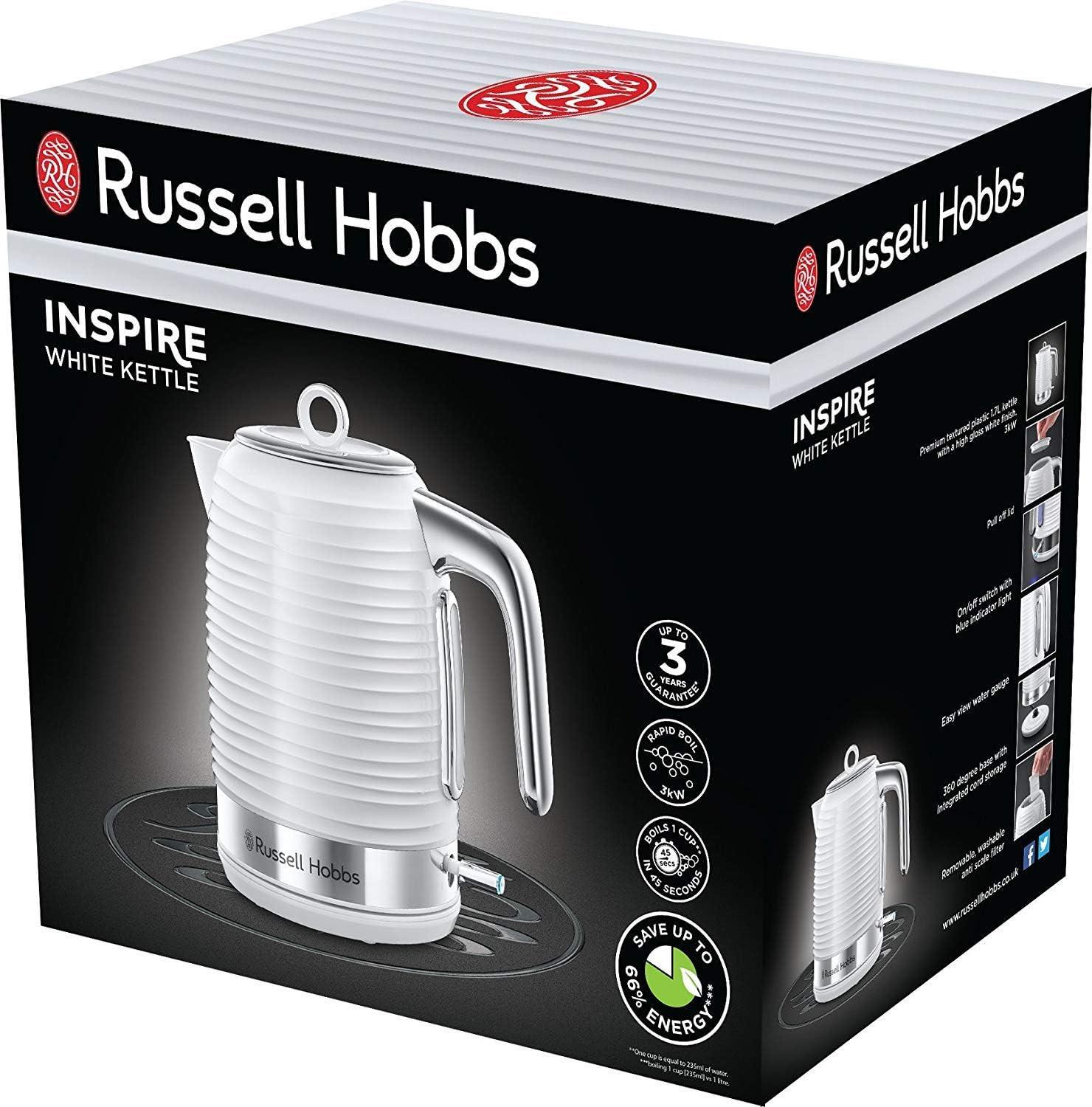 Russell Hobbs Inspire Jug Kettle 24360 (White).