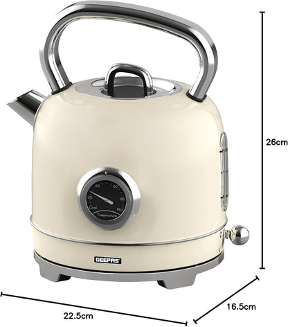 GEEPAS Retrovive Kettle GK38074UK-CR (Cream)