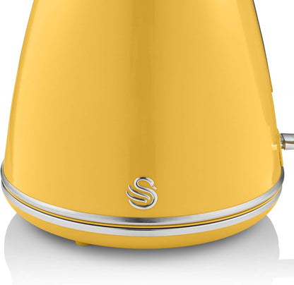 Swan Retro Kettle Fast Boil Cordless SK19020YELN - Yellow