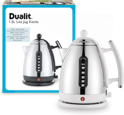 Dualit Lite Kettle Polished High Gloss Finish 72015 (Gloss White)