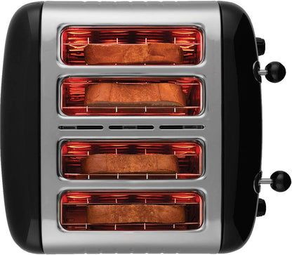 Dualit Lite 4 Slice Lite Toaster 46205 (Black Trim)