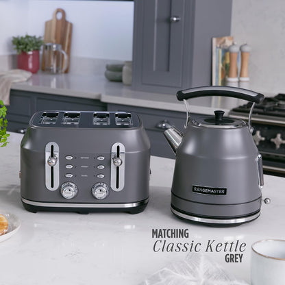 Rangemaster Classic 4 Slice Toaster RMCL4S304GY (Matt Grey)