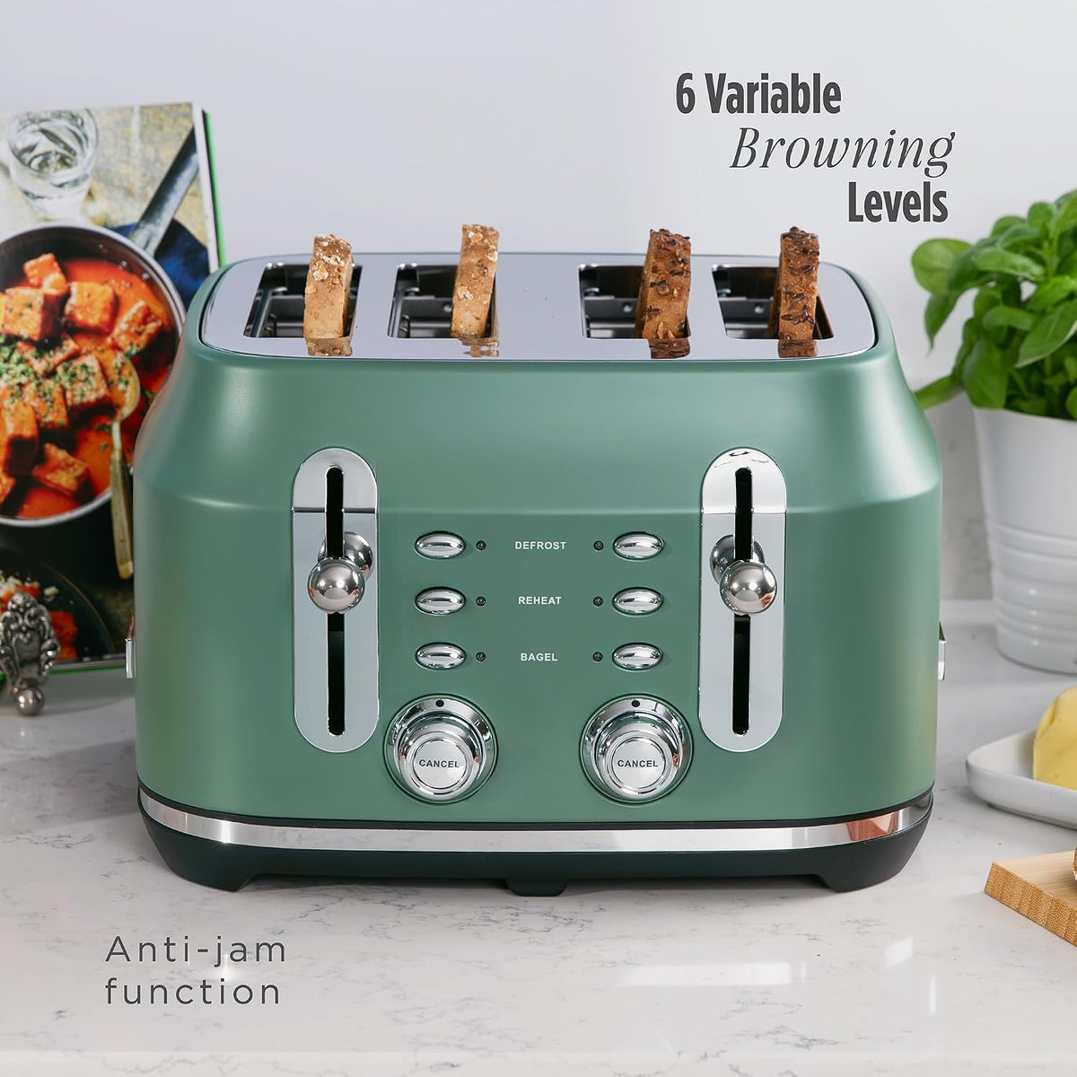 Rangemaster Rangemaster Classic 4 Slice Toaster RMCL4S304MG (Matt Mineral Green)