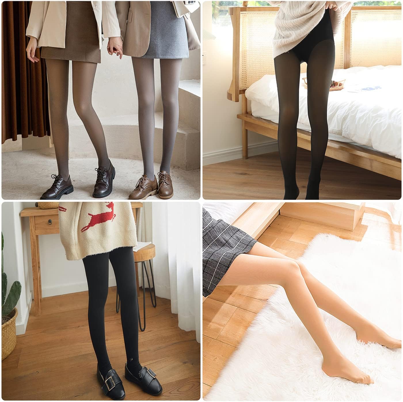 Womens Thermal Pantyhose Tights High-waisted Warm Elastic Thick