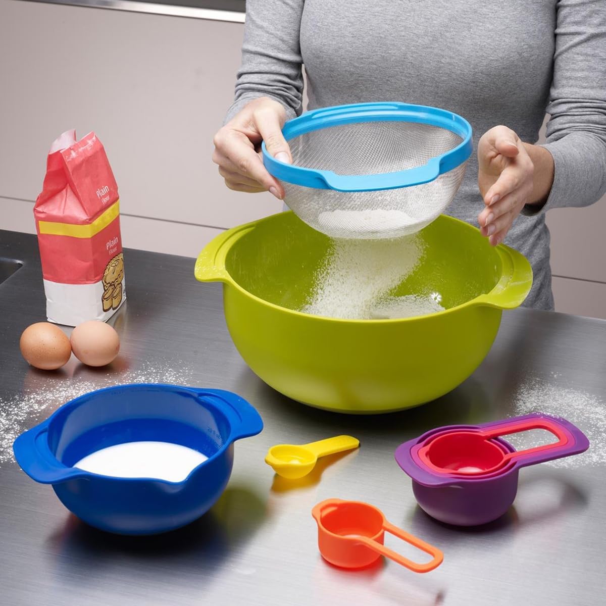 Joseph Joseph Nest 9 Plus 9-Piece Compact Food Preparation Set