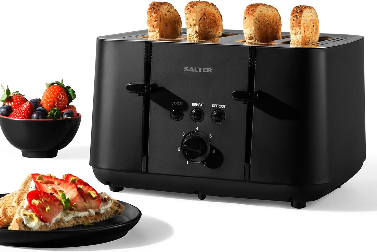 Salter Kuro 4 Slice Toaster EK5565MBLKF (Matte Black)