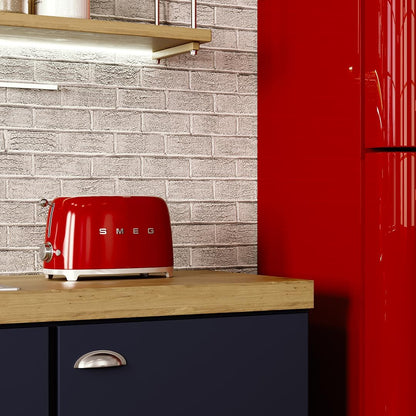 SMEG Red 2 Slice Toaster Wide Slots Retro Style TSF01RDUK