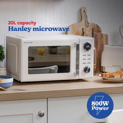 Russell Hobbs Hanley 20L 800W Digital Microwave RHMD838JW (Jasmine White)