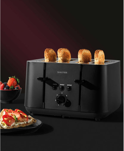 Salter Kuro 4 Slice Toaster EK5565MBLKF (Matte Black)