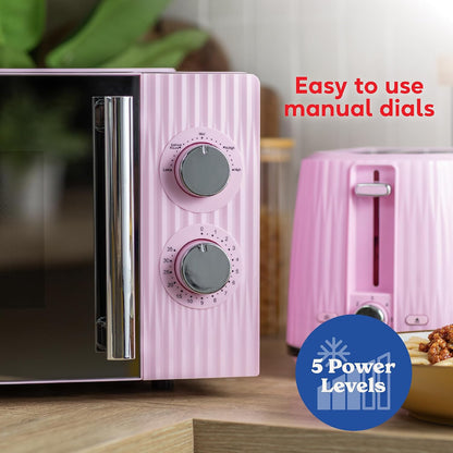 Russell Hobbs Eden 17L 700W Manual Microwave RHMM725RP (Raspberry Pink)