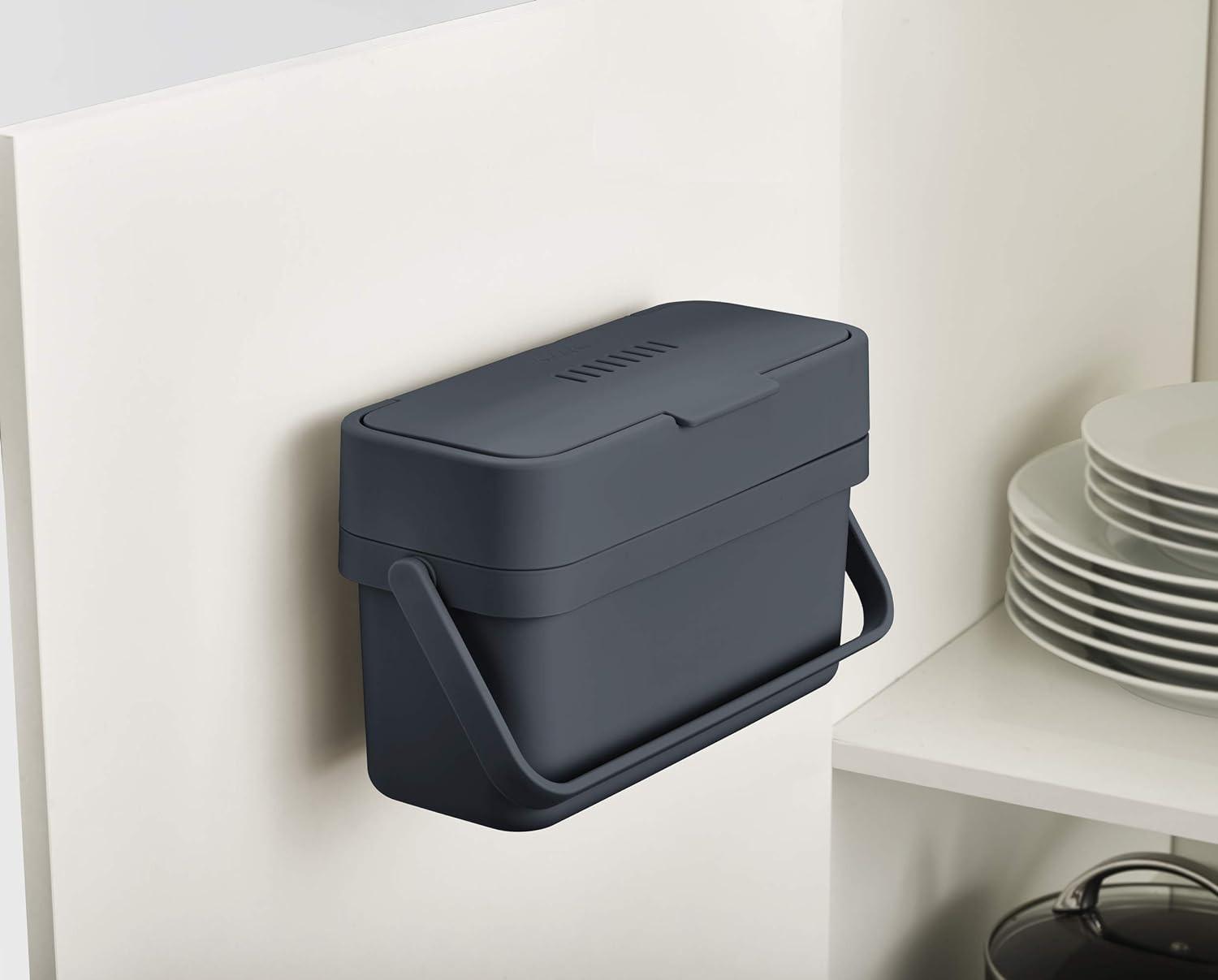 Joseph Joseph Compo 4 Graphite Food Waste Recycling Grey Caddy Slimline 30107 - Vibe Home