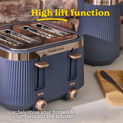 Russell Hobbs Brontë 4 Slice Toaster 1960W 26772 (Soft Navy)