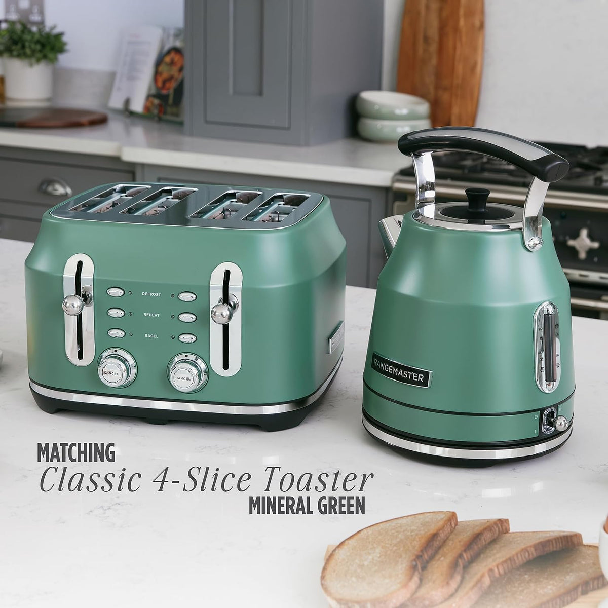 Rangemaster Classic Kettle RMCLDK301MG (Matt Mineral Green)