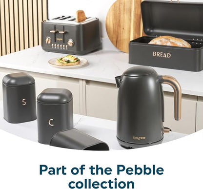 Salter Pebble 4 Slice Toaster EK5823CB (Charcoal)