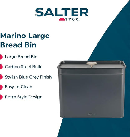 Salter Salter Marino Bread Bin & Canister Set (Grey/Blue)